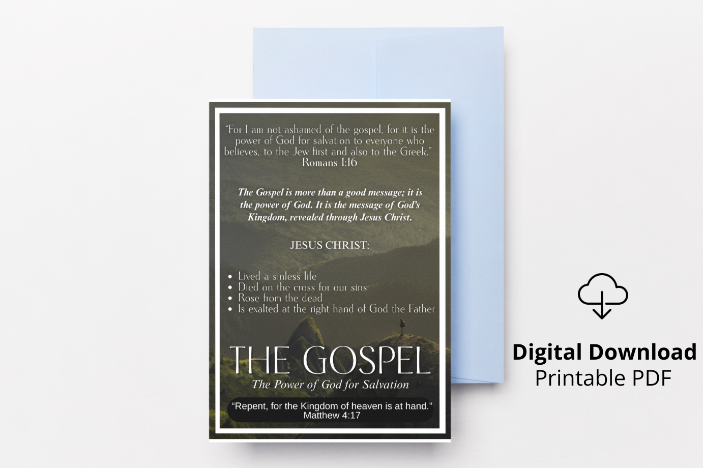 The Gospel Tract – Printable PDF (Digital Download)